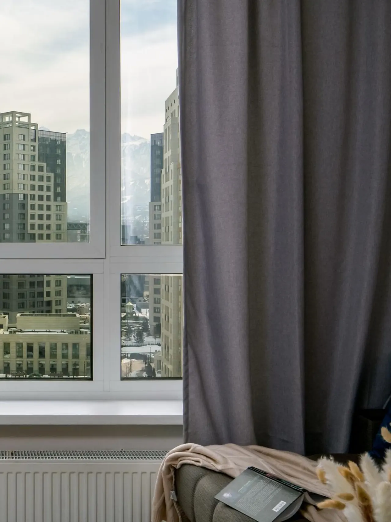 View of the neighbouring towers from the window
